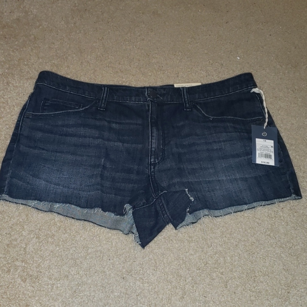 NWT High Rise Shortie Shorts Sz 14